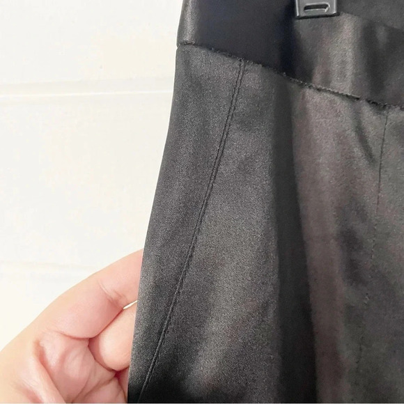 NWT Asos Women’s Satin Split-Hem Mid-Rise Straight-Leg Size 10 Waist 33” - Picture 4 of 11